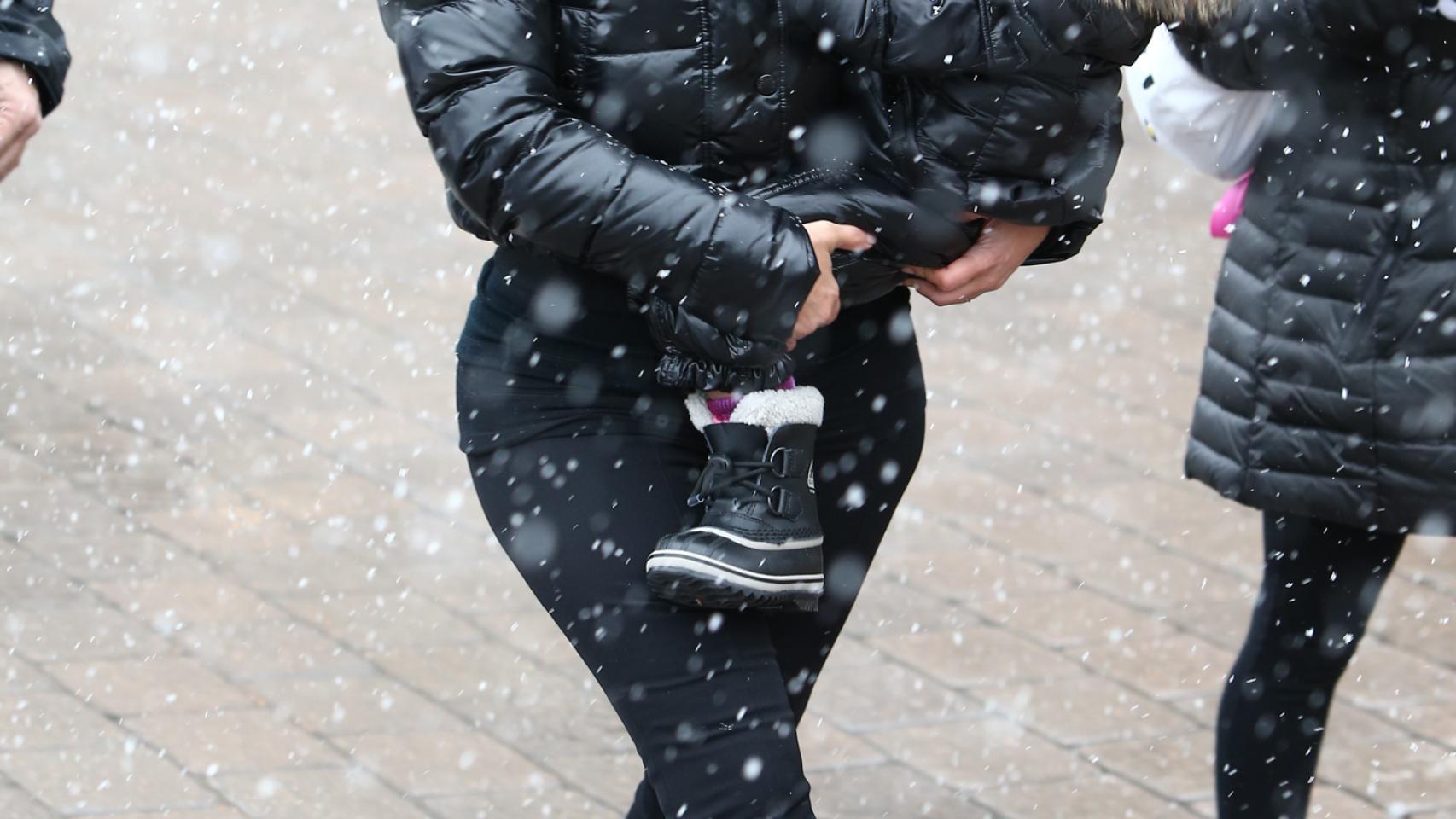 Kim Kardashian y su hija North West en Vail (Colorado)