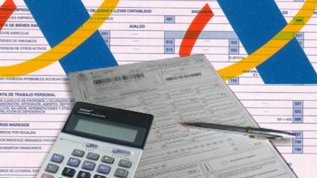 Formulario de la declaración de la renta ante la Agencia Tributaria.