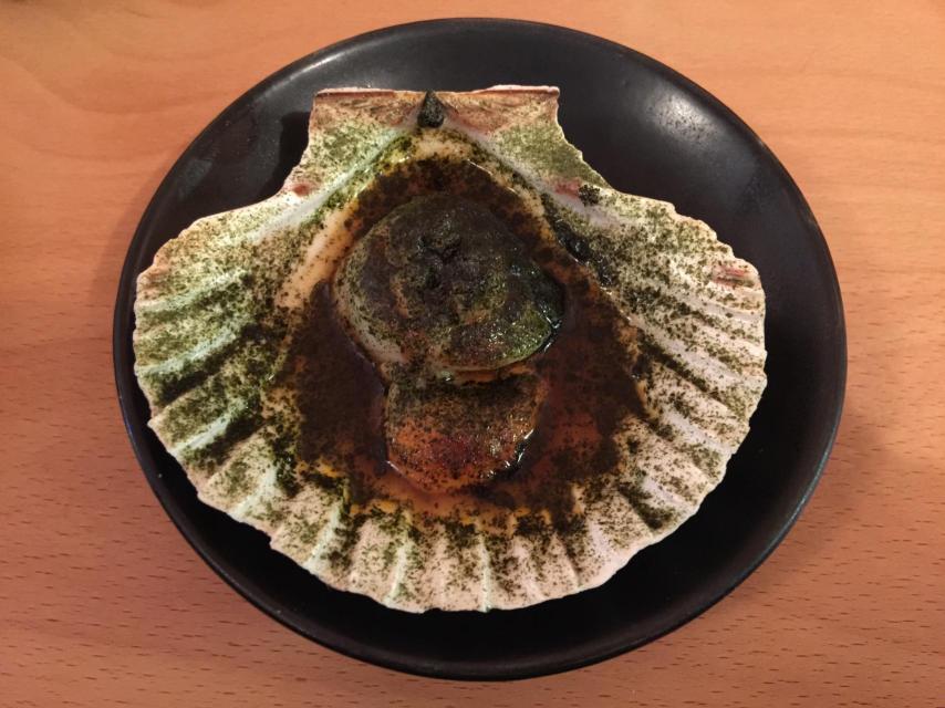 La vieira en su concha.