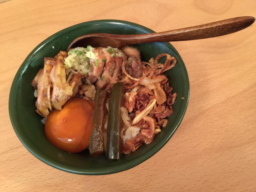 El arroz con pintada.