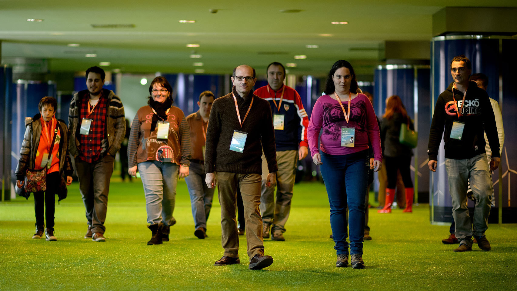 Miembros de la asociación Gorabide.