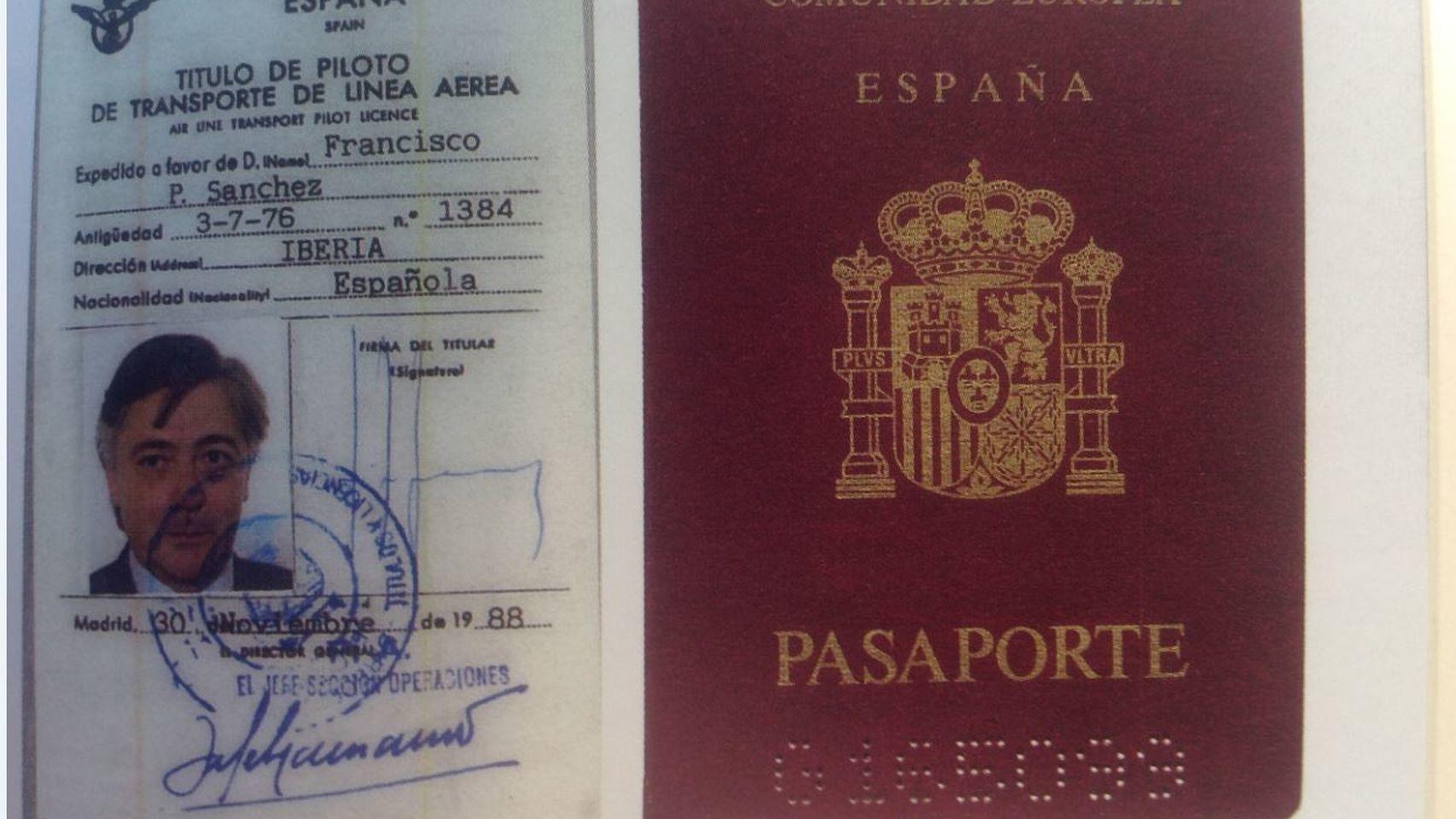 El carnet de piloto falso.