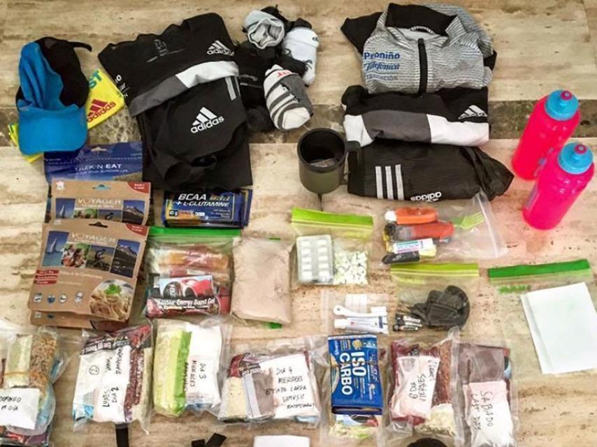 La mochila de Chema en Sables.