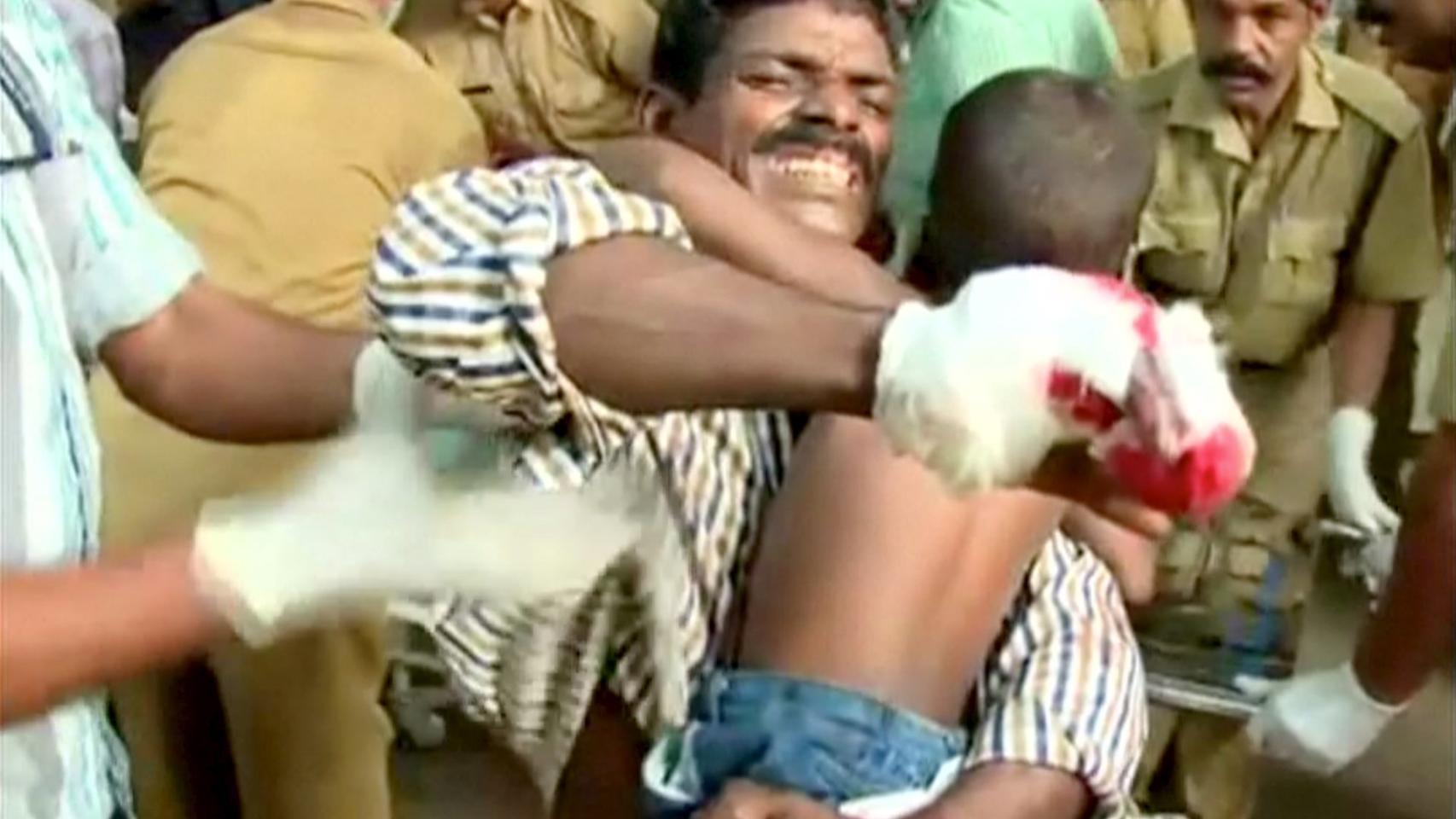 Una de las víctimas del incendio.