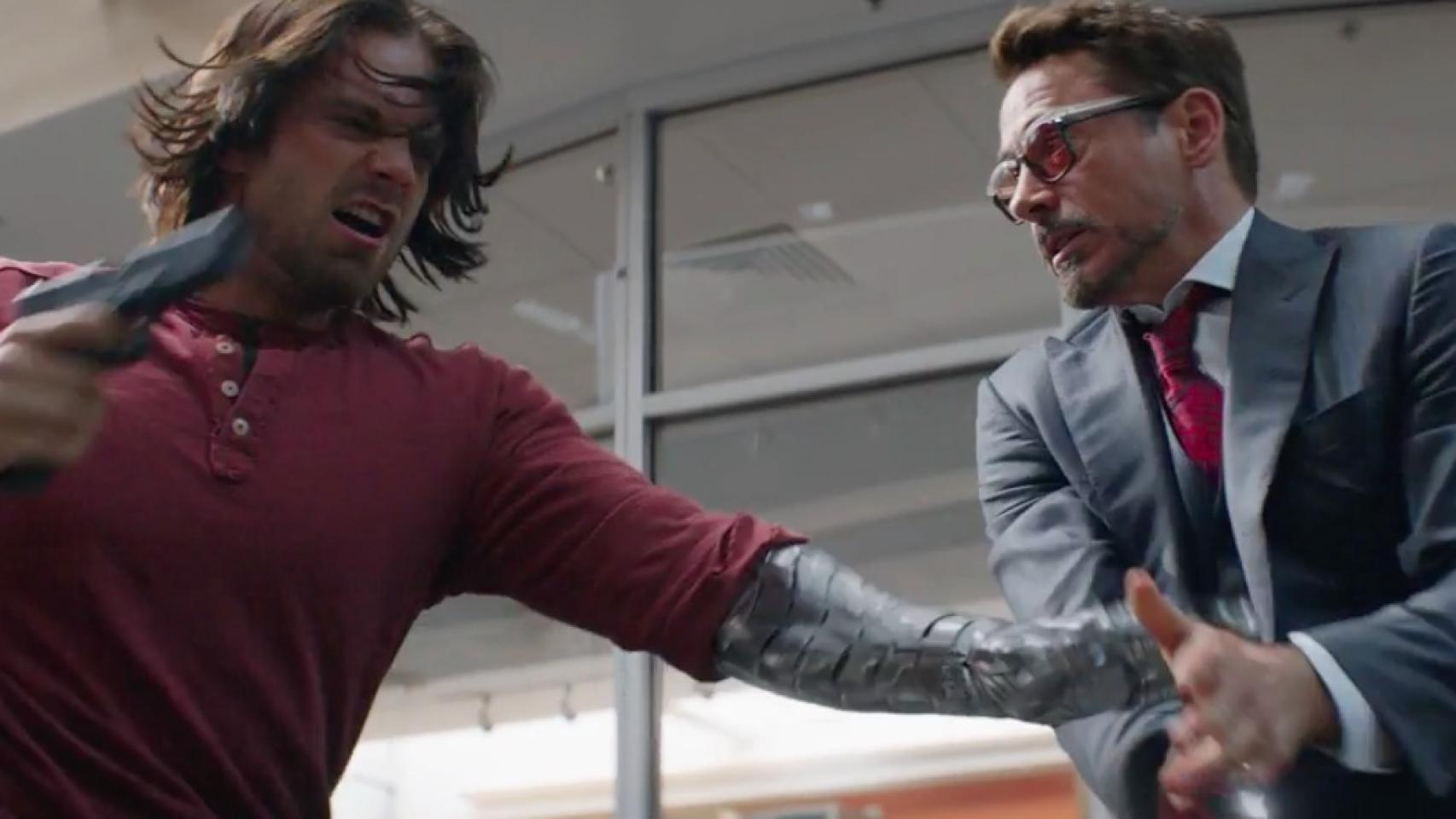 Robert Downey Jr en una escena de Capitán América