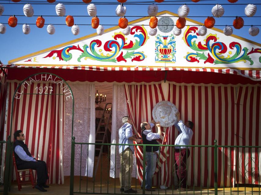 La caseta en el real.