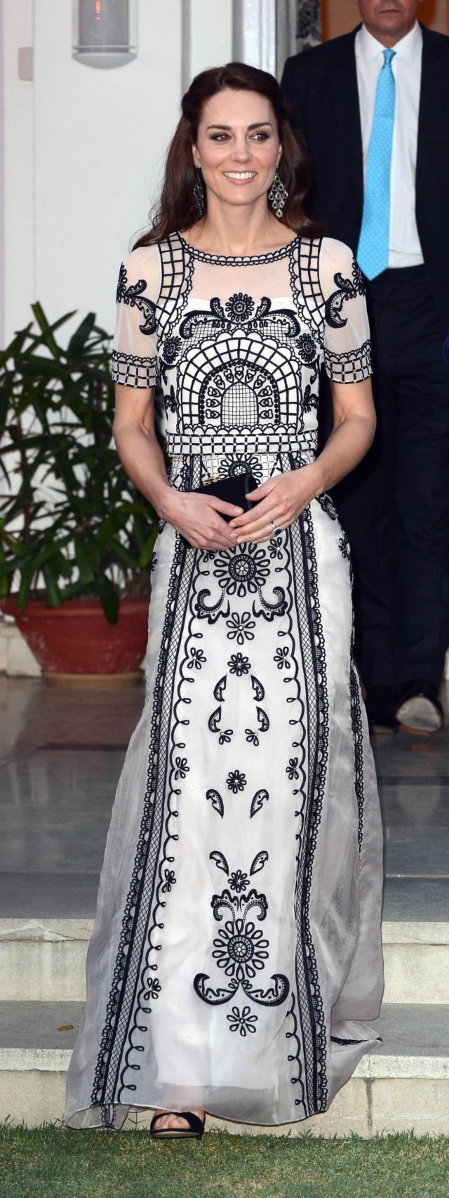 Kate Middleton en la cena de Nueva Delhi