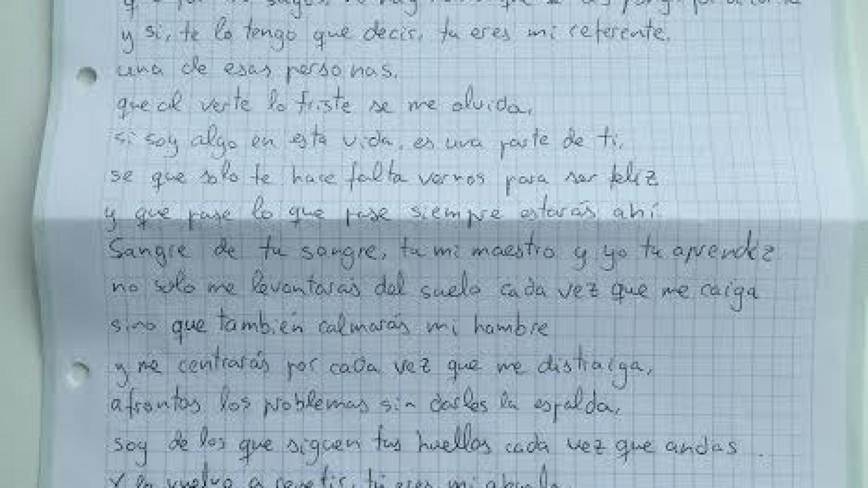 Esta es la carta de Hugo