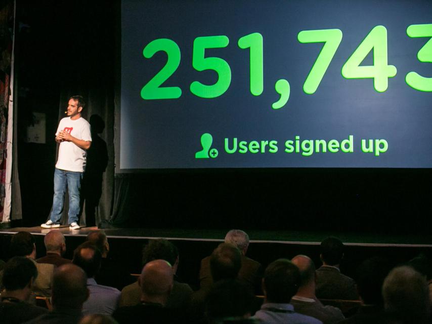 José Luis Pérez, cofundador y CEO de Hooks, en la presentación de Hooks.