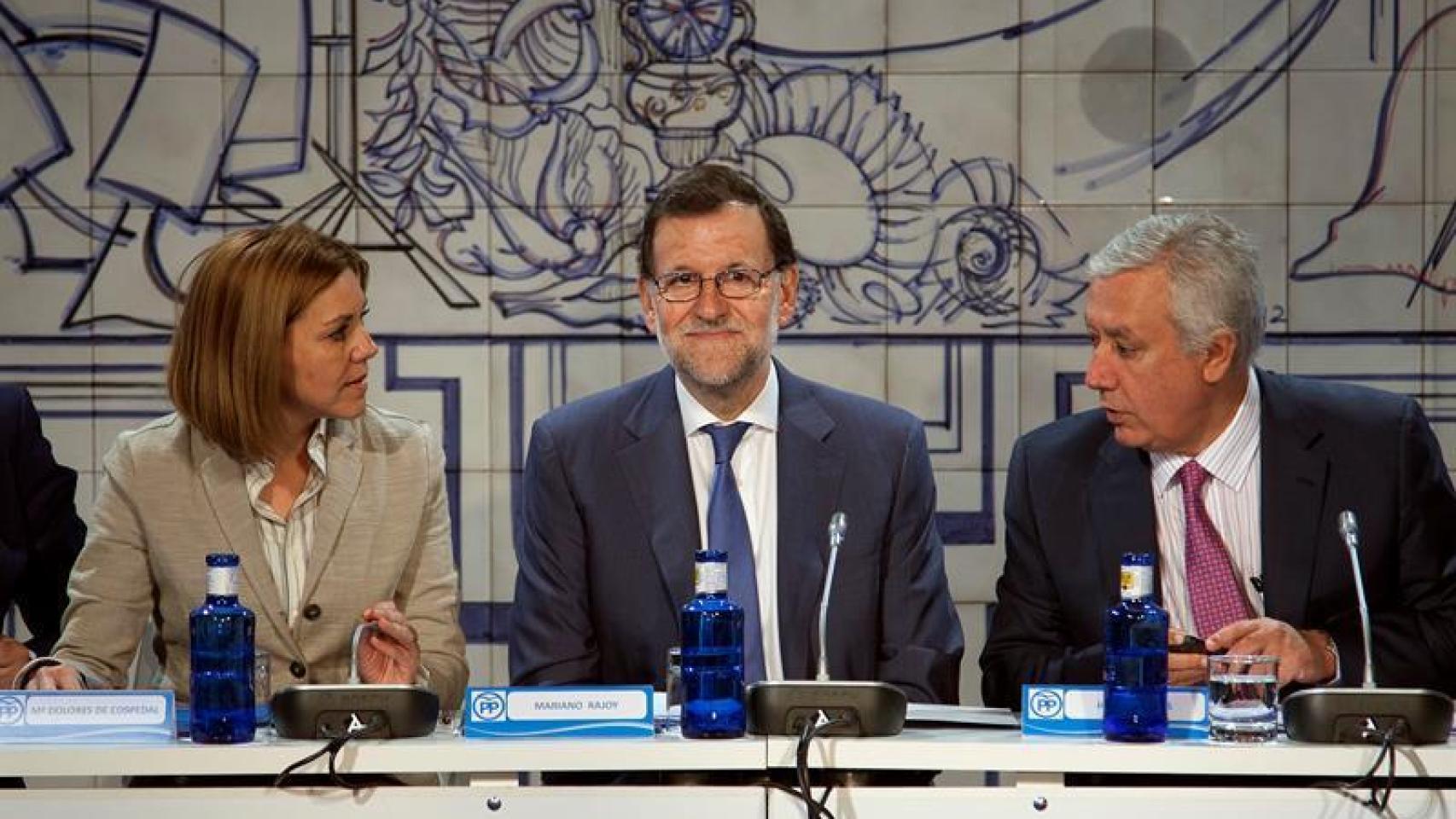 Cospedal, Rajoy y Arenas, en Cuenca.