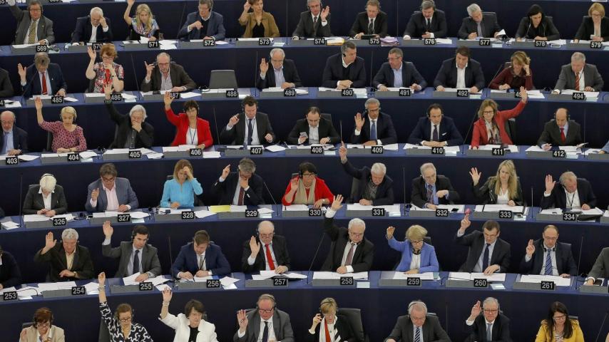 Un pleno del Parlamento Europeo.