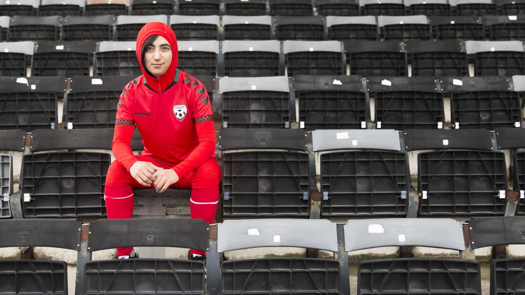 Khalida, líder de las futbolistas afganas.