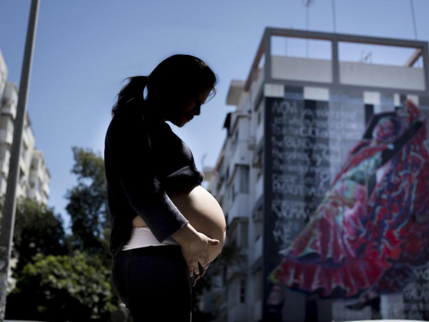Una de las mujeres que ha recibido ayuda de Redmadre.