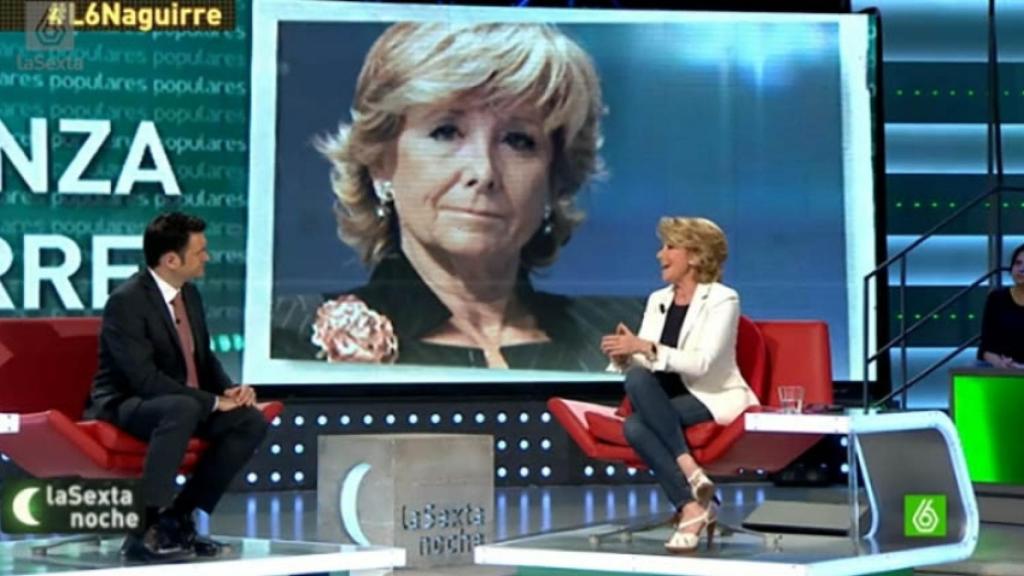 Esperanza Aguirre regresa a 'laSexta Noche' después de criticar el programa
