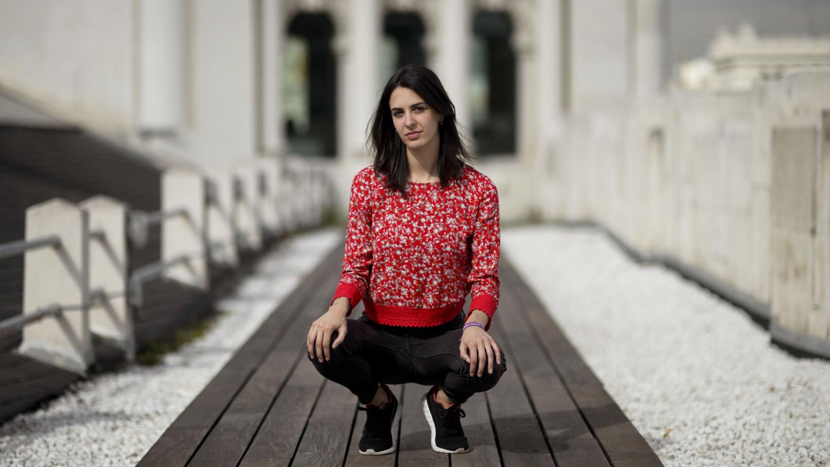 Rita Maestre, portavoz del Ayuntamiento de Madrid, en la fotografía original.