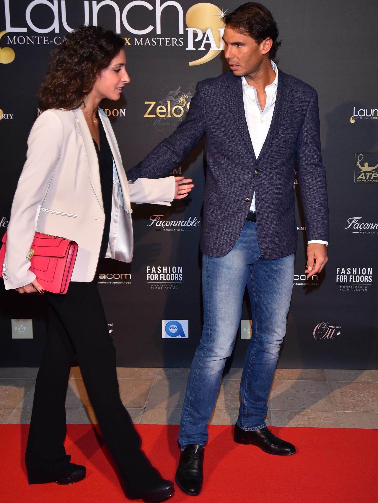 Xisca y Rafa en la fiesta Zelo de la presentación en del Torneo de Montecarlo