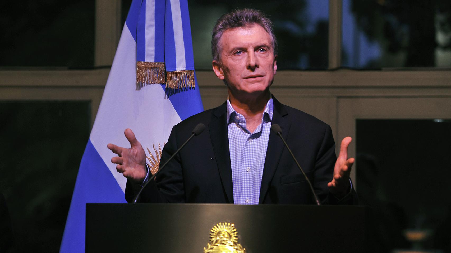 El presidente argentino, Mauricio Macri.