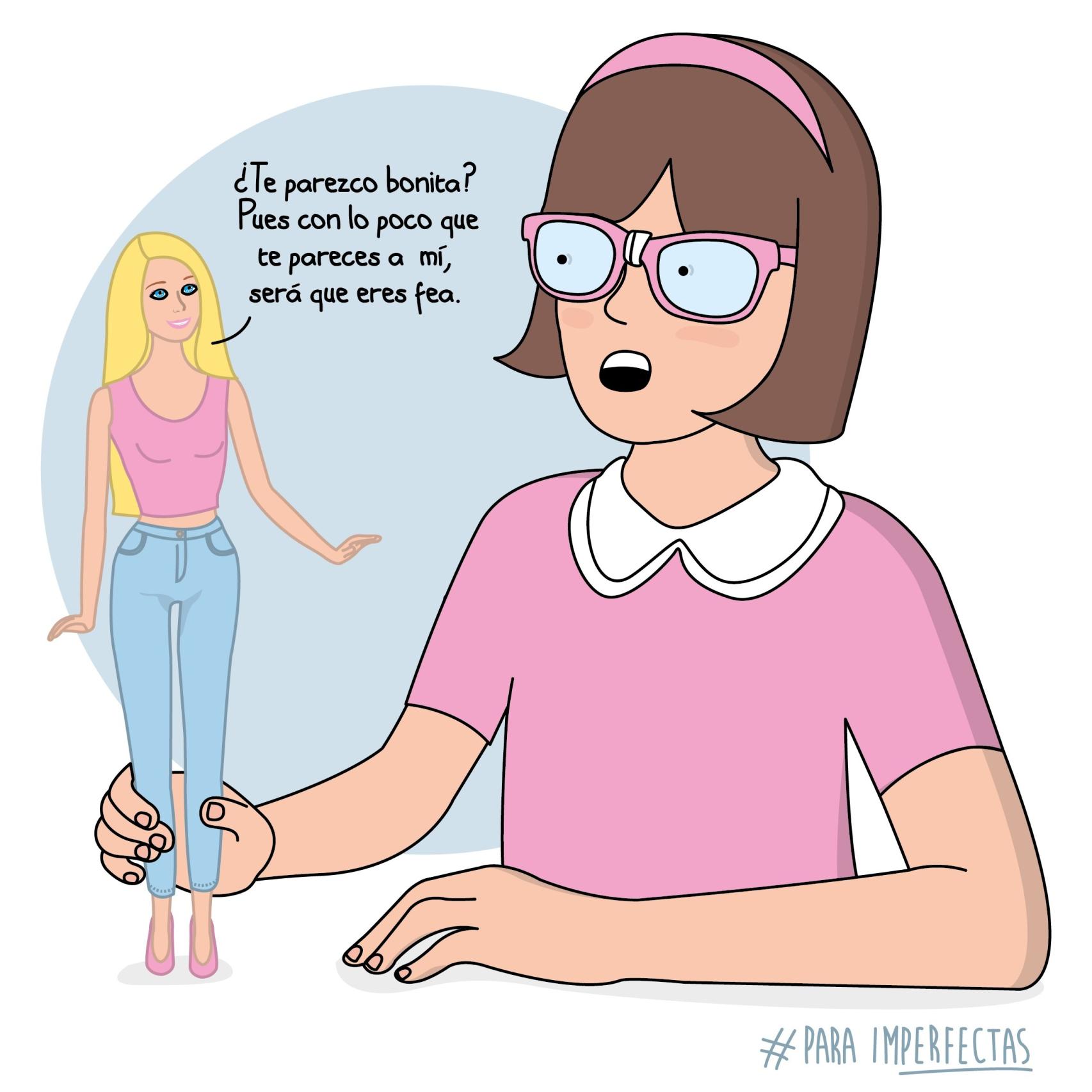 Una de las ilustraciones de Fuera complejos: para imperfectas.