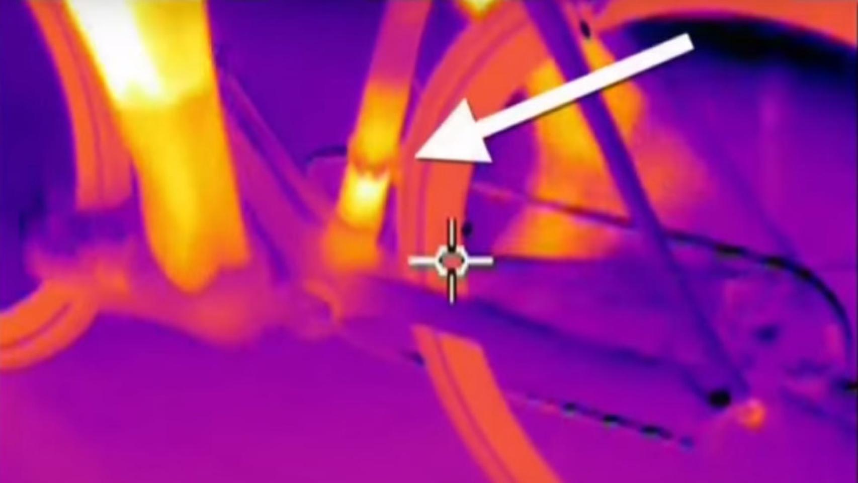 Imagen de las cámaras térmicas del documental de Stade 2.