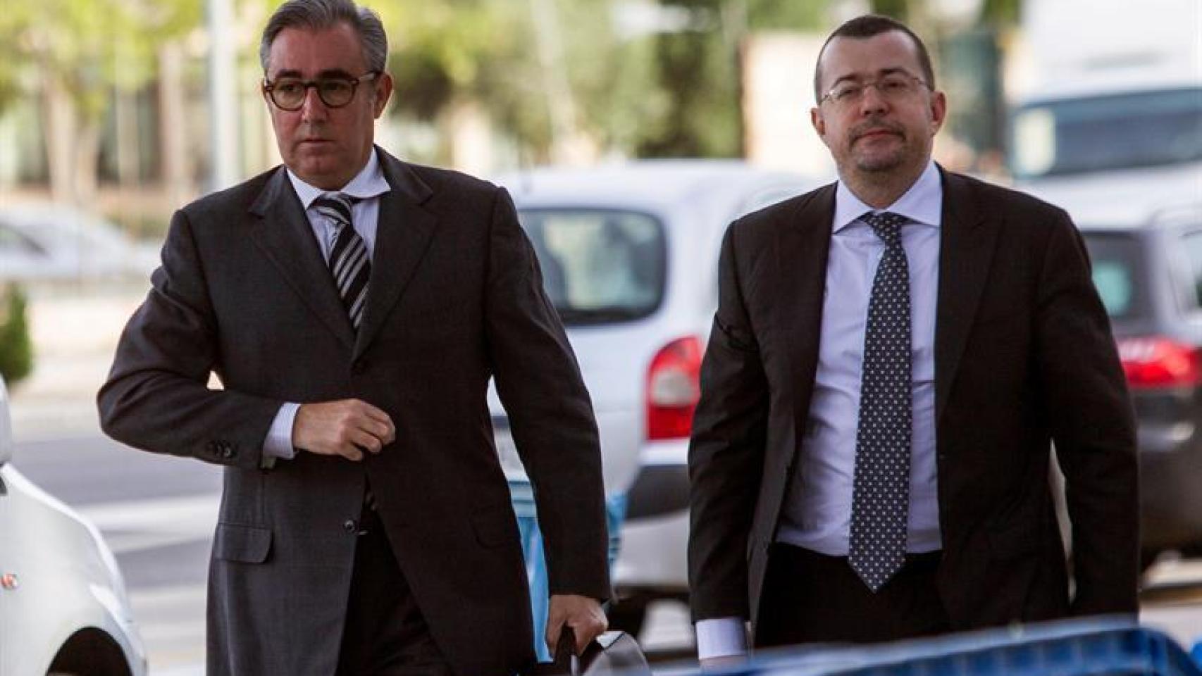 Diego Torres y González Peeters a su llegada a la Escuela Balear de la Administración Pública.