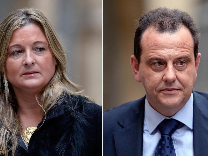 La abogada de Manos Limpias y el fiscal Horrach.