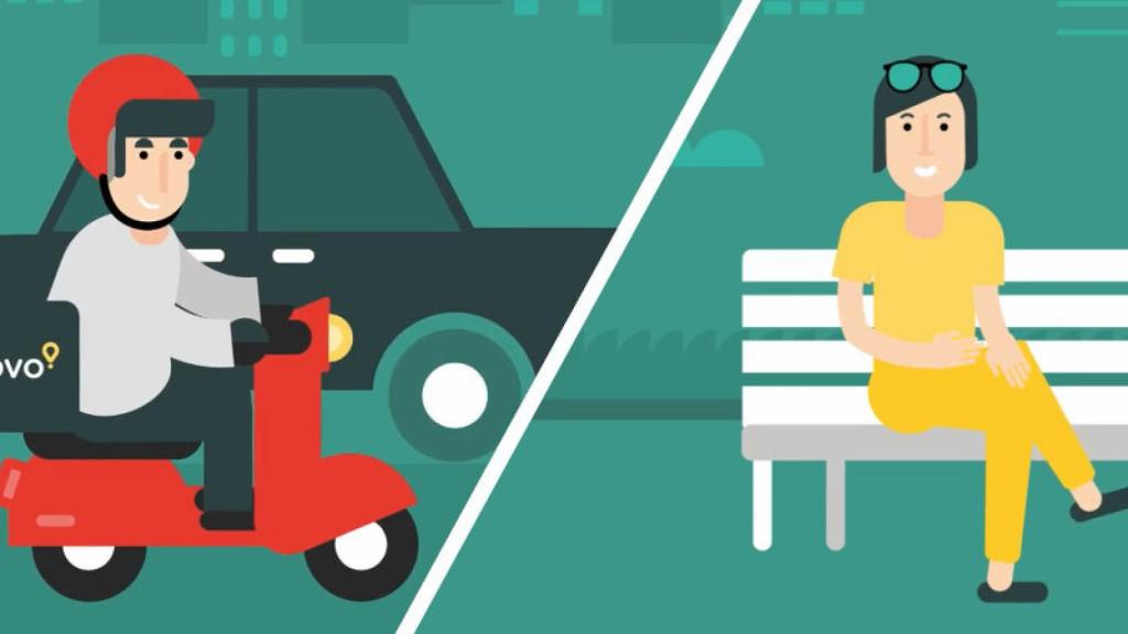 Ilustración de Glovo