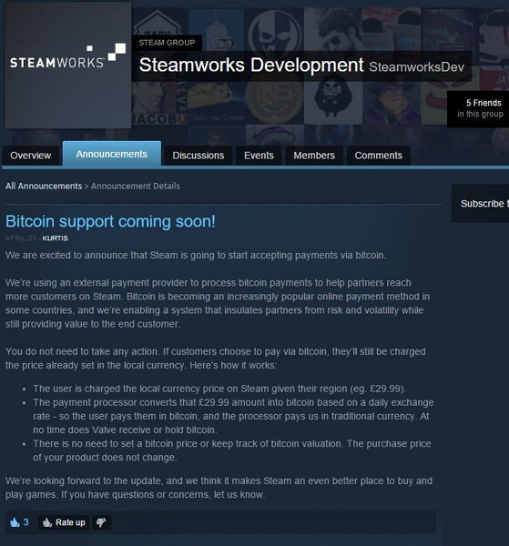 steam bitcoin