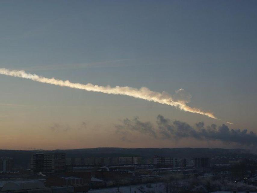 Captura del bólido de Chelyabinsk en 2013.