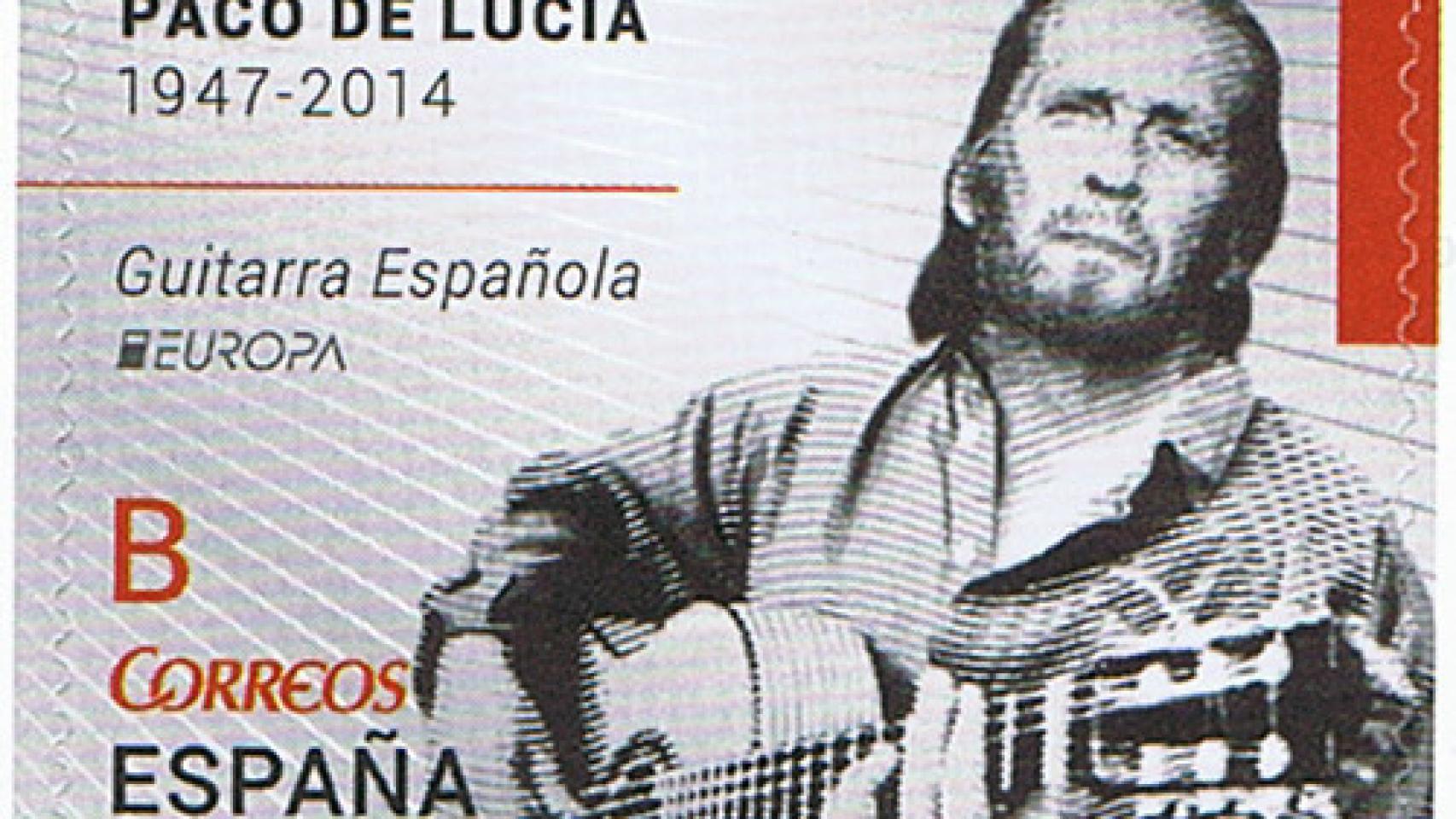 Sello homenaje a Paco de Lucía