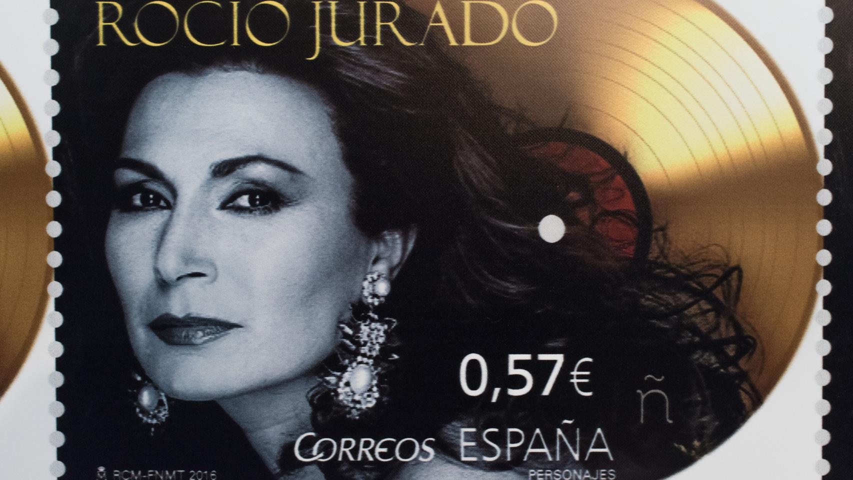 Sello homenaje a Rocío Jurado
