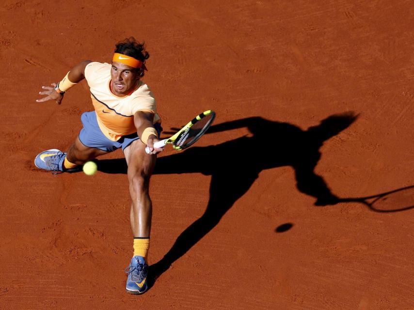 Rafa Nadal durante la final ante Nishikori en Barcelona.