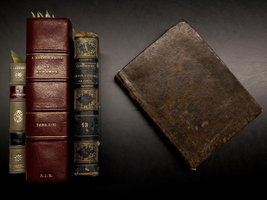 Los ejemplares de la biblioteca de Pedro J. Ramírez.