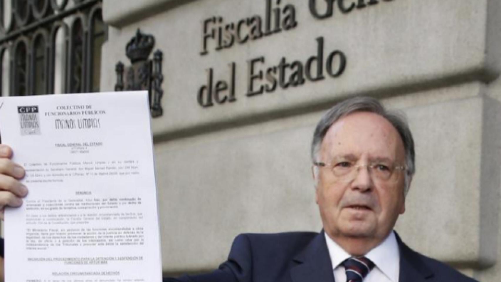 Miguel Bernad, en la Fiscalía.