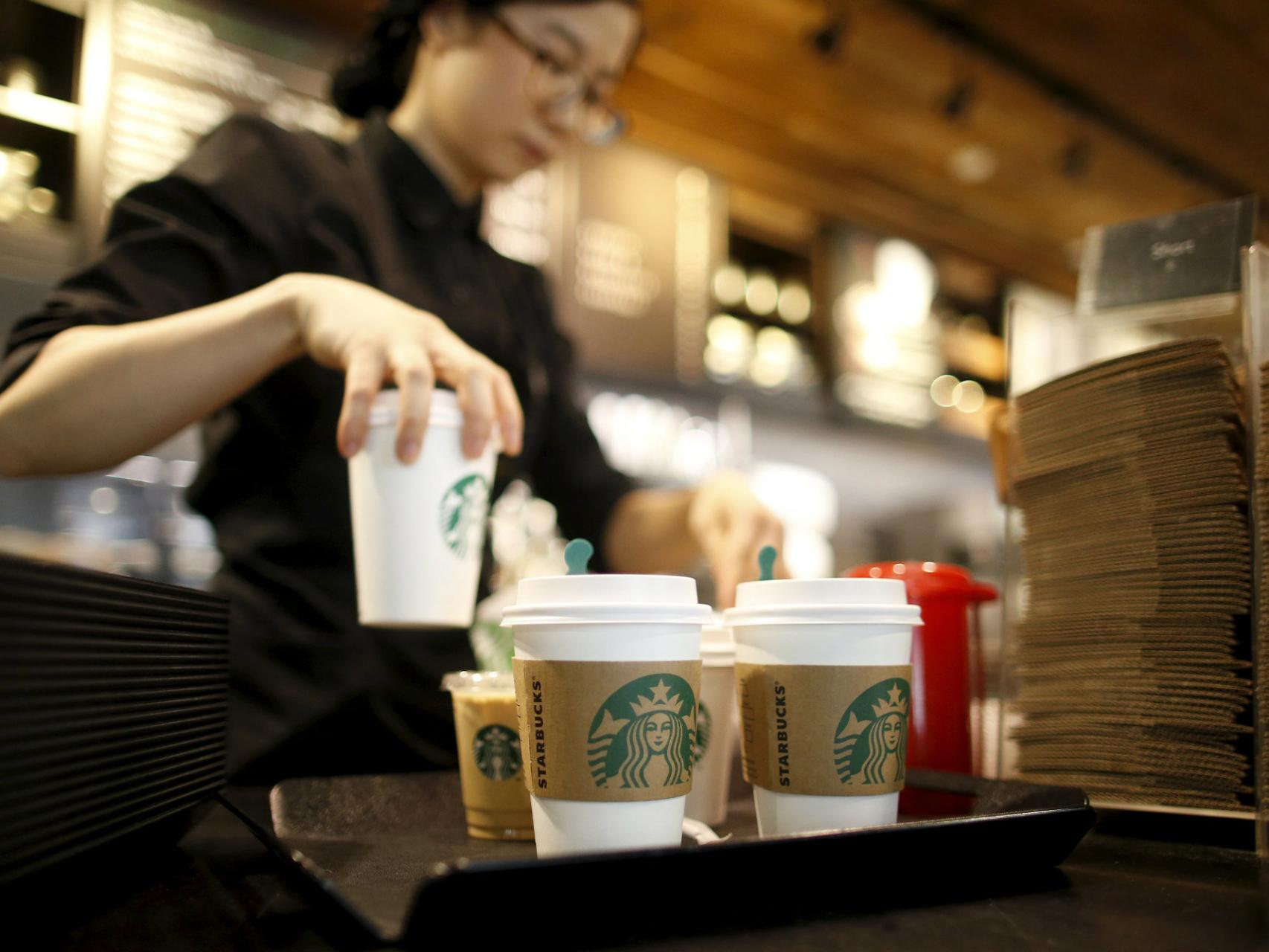 Cafetería de la cadena Starbucks.