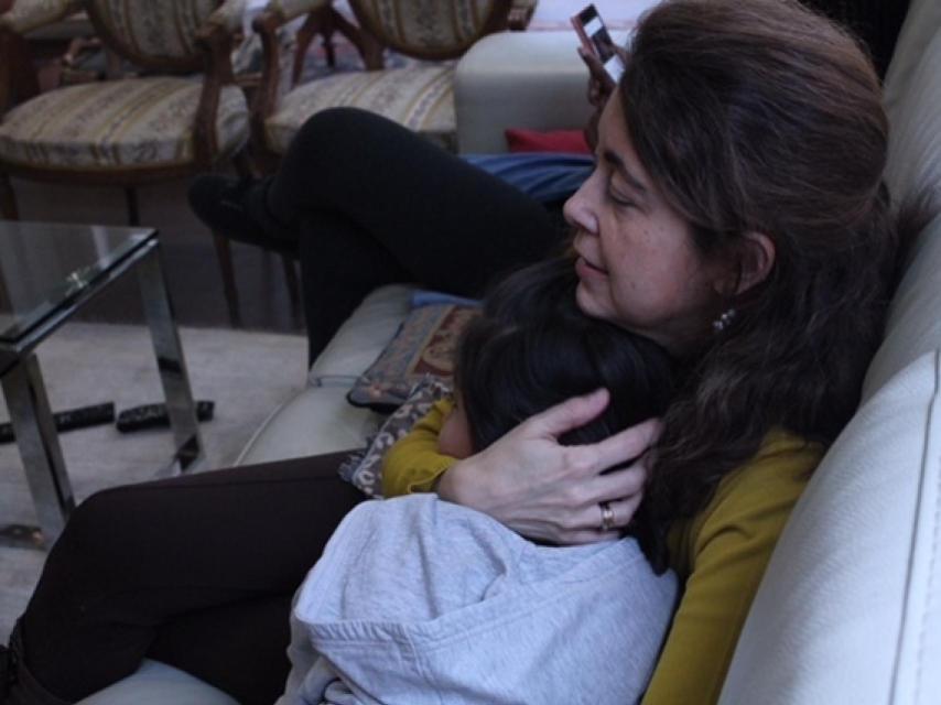 Blanca con su hija Daniela.