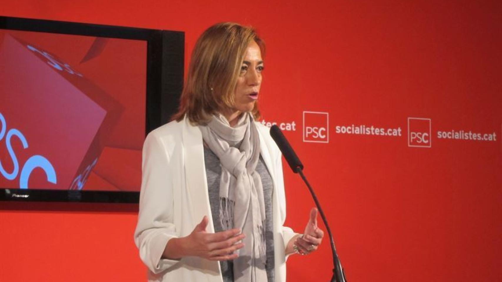 Carme Chacón durante su etapa al frente de la lista del PSOE en Barcelona.
