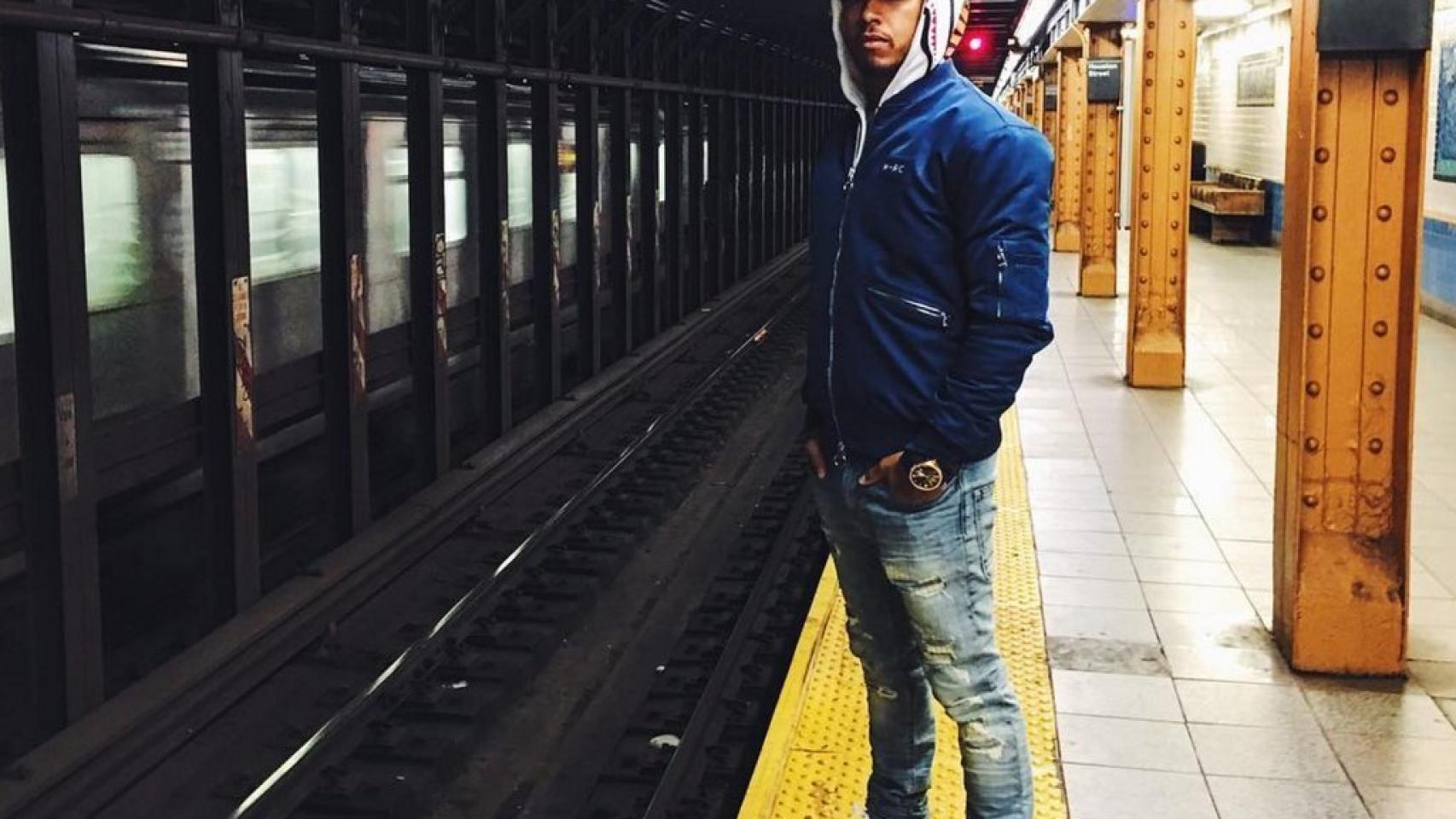 En el metro de Nueva York.