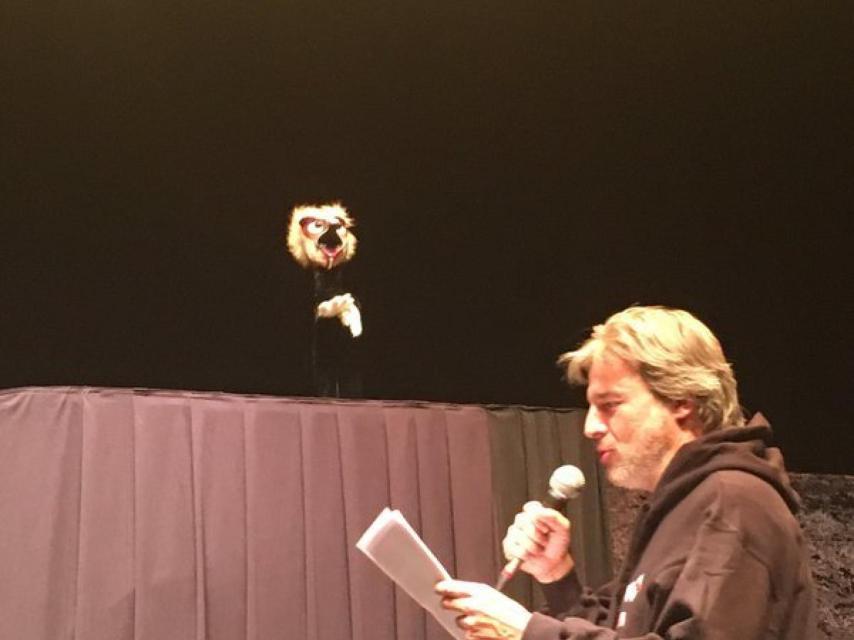 San Juan durante la representación.