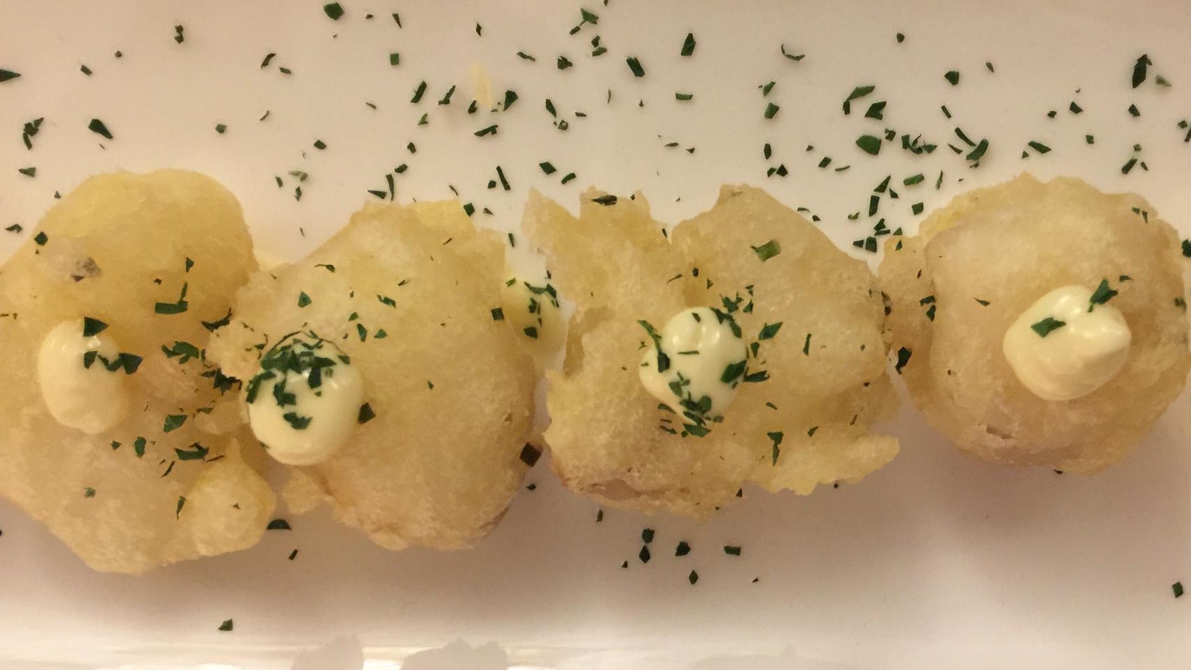 Los buñuelos de merluza.