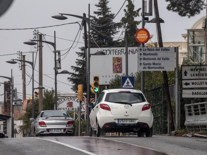 Señalización de tráfico en Sants Fost de Campsentelles