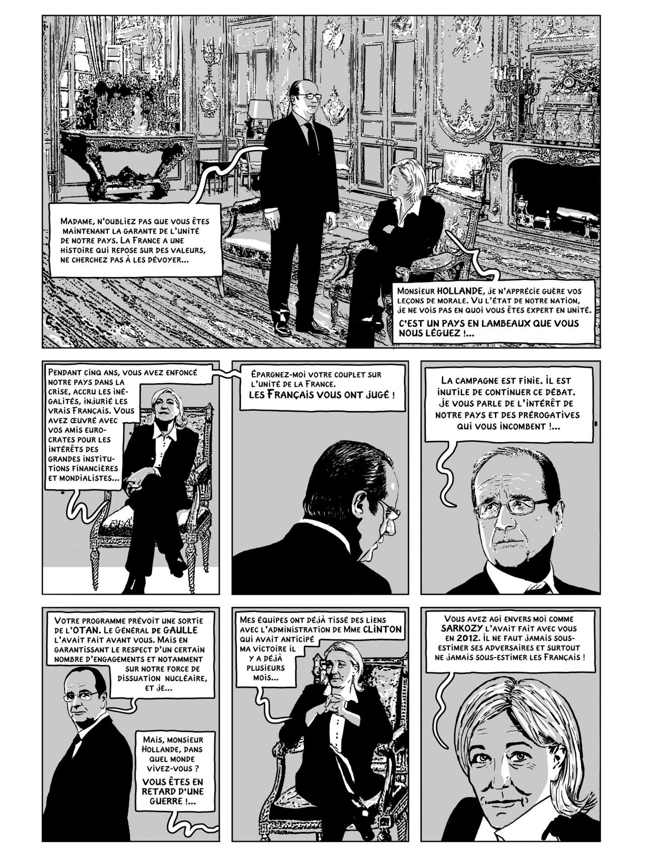 Unas de las viñetas del libro.