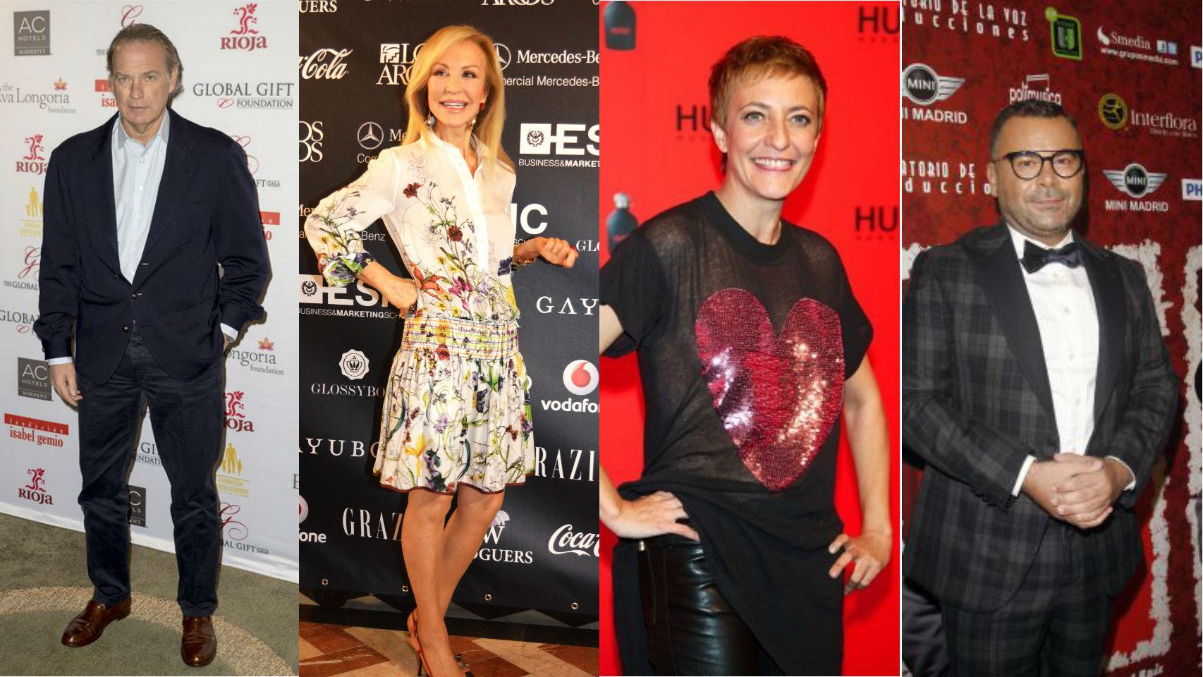 Bertín Osborne, Carmen Lomana, Eva Hache y Jorge Javier Vázquez