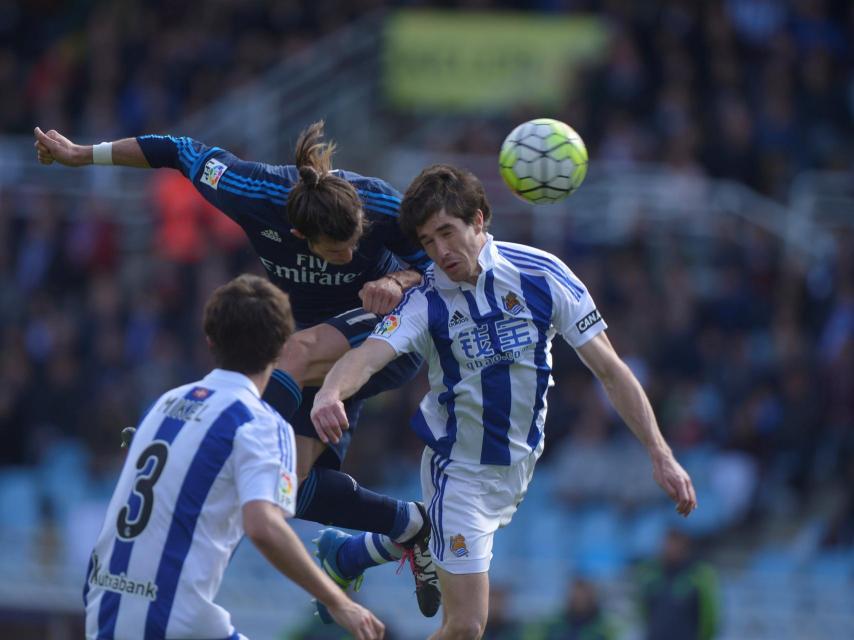 Bale marca el gol en Anoeta.