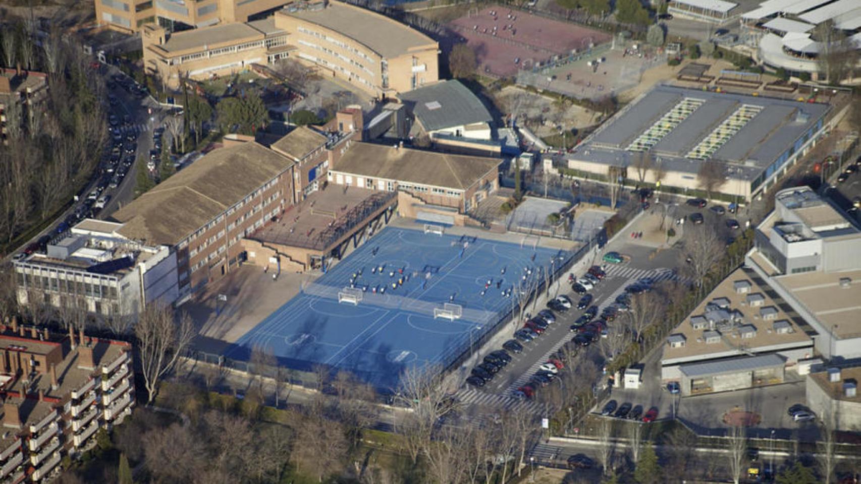 Vista aérea del British Council de Pozuelo