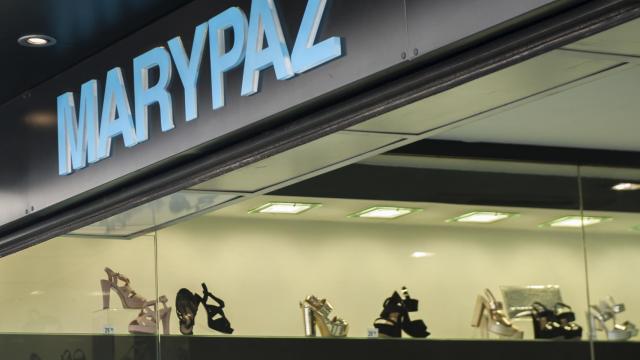 Exterior de una local de la cadena de zapaterías Marypaz.