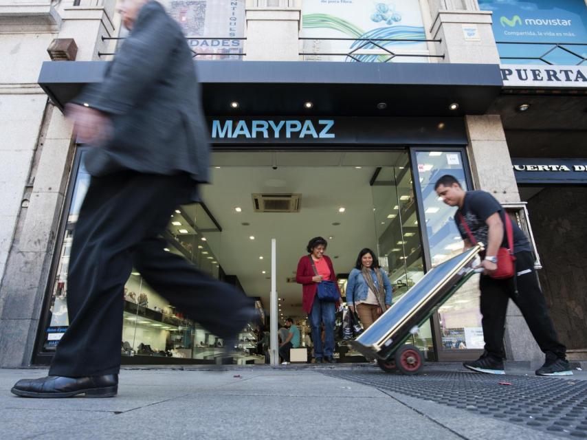 Exterior de una tienda de Marypaz.