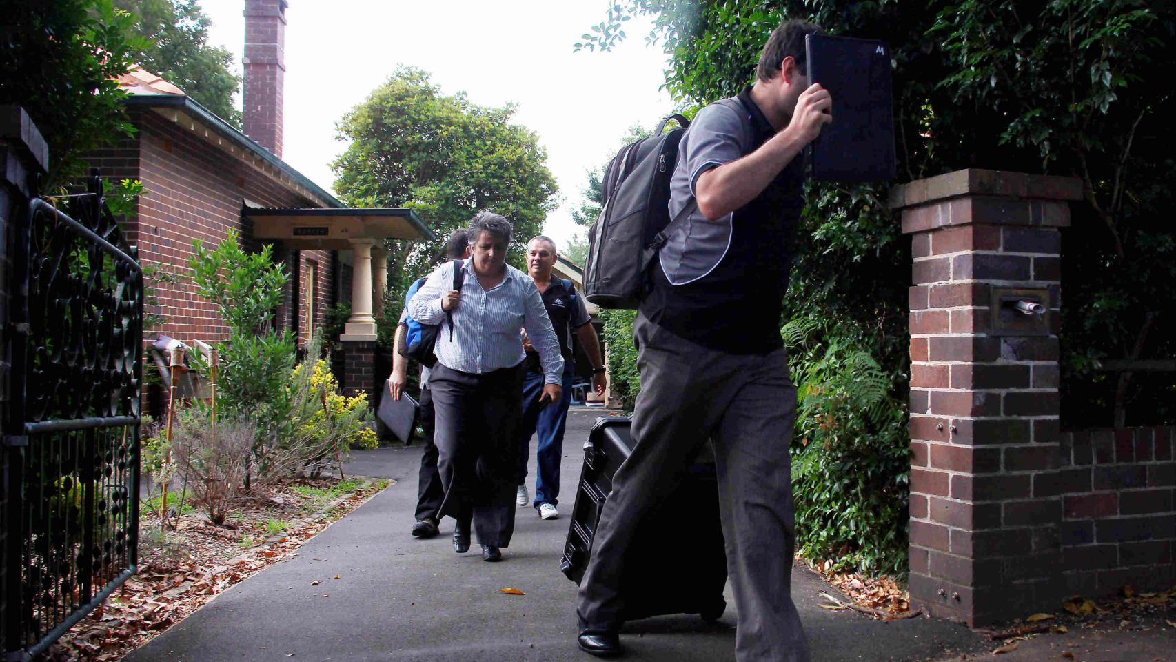 La policía australiana registra la casa de Wright