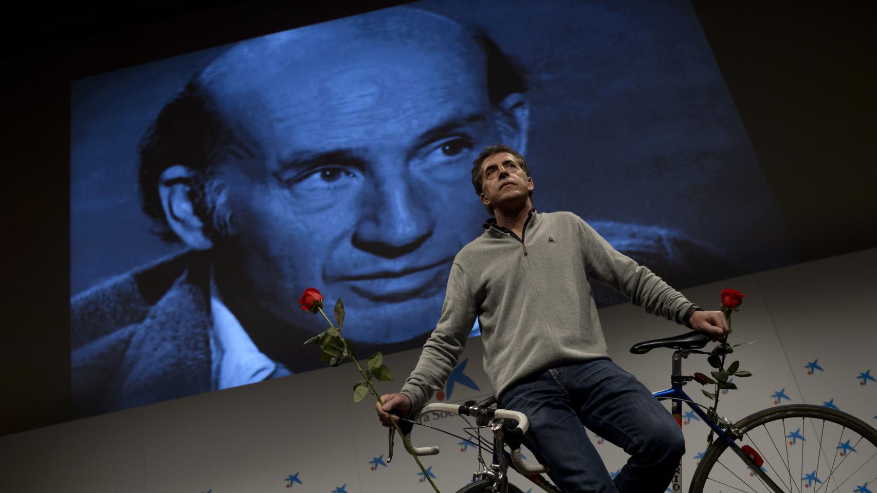 Perico Delgado, en la presentación de 'Entre versos y Marsillach'