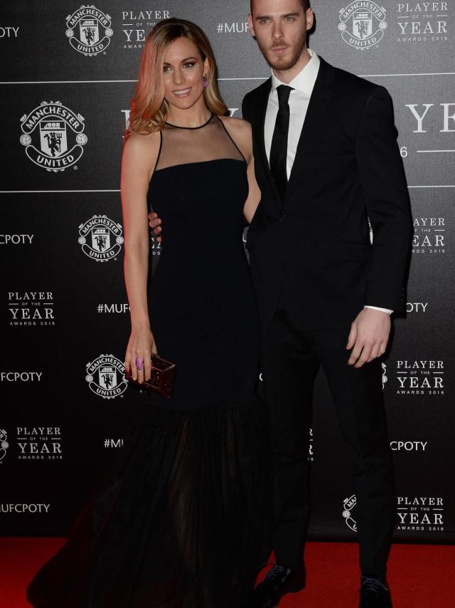 La pareja durante la fiesta