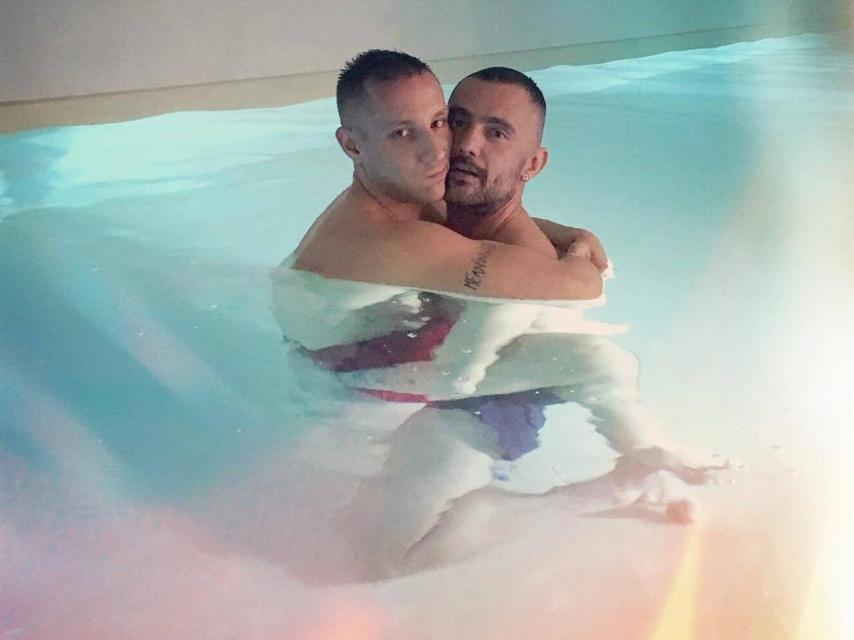 David Delfín y su novio Pablo Sáez